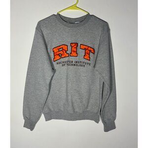 Champion Eco RIT Rochester Institute of Technology Sweatshirt Small Gray